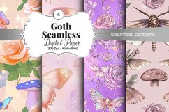 Goth Seamless Pattern Digital Paper - 04 Seamless Patterns Product Image 1