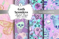Goth Seamless Pattern Digital Paper - 04 Seamless Patterns Product Image 2
