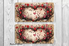 Love Heart License Car Plate PNG | Boho Vintage Style Design Product Image 2