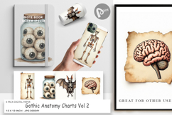 Gothic Anatomy Digital Paper Product Image 1