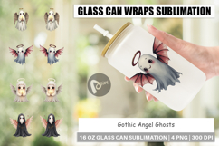 Glass Can Gothic Angel Ghosts Product Image 1