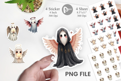 Gothic Angel Ghosts Sticker Product Image 1