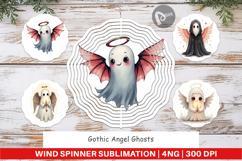 Wind Spinner Gothic Angel Ghosts Product Image 1