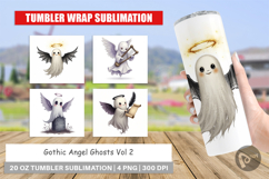 Tumbler Gothic Angel Ghosts Product Image 1