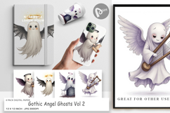 Digital Paper Gothic Angel Ghosts Product Image 1