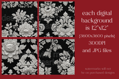 Gothic Patterns, Black White Damask Seamless Pattern, s4 Product Image 2