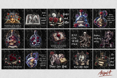 Gothic Book Lover tumbler wrap bundle Book lover quotes PNG Product Image 3