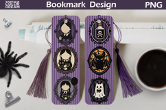 Gothic Halloween Bookmarks | Retro Halloween Frames Bookmark Product Image 1