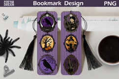 Gothic Halloween Bookmarks | Retro Halloween Frames Bookmark Product Image 1