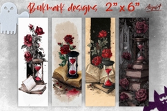 Gothic bookmark designs, vintage bookmarks sublimation Product Image 1
