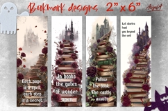 Gothic bookmark bundle, mystical sublimation book bookmarks Product Image 6