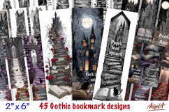 Gothic bookmark bundle, mystical sublimation book bookmarks Product Image 1