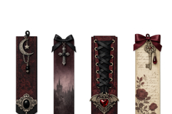 Gothic Burgundy, Dark Academia Digital Papes Product Image 4