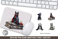Mouse Pad Gothic Catloween Product Image 1