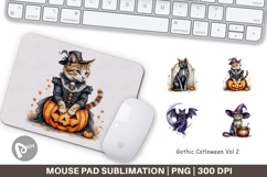 Mouse Pad Gothic Catloween Product Image 1