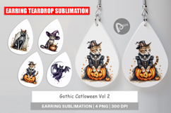 Earring Gothic Catloween Product Image 1