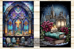 Gothic Christmas Garden Flag, Gothic Garden Flag Design, s1 Product Image 2