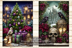 Gothic Christmas Garden Flag, Gothic Garden Flag Design, s9 Product Image 2