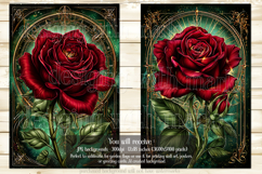 Gothic Christmas Garden Flag, Gothic Garden Flag Design, s2 Product Image 2