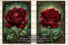 Gothic Christmas Garden Flag, Gothic Garden Flag Design, s2 Product Image 3