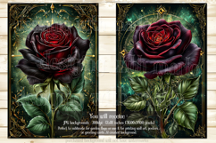 Gothic Christmas Garden Flag, Gothic Garden Flag Design, s18 Product Image 2