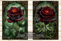 Gothic Christmas Garden Flag, Gothic Garden Flag Design, s18 Product Image 3