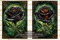 Gothic Christmas Garden Flag, Gothic Garden Flag Design, s19 Product Image 2