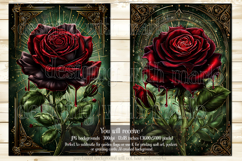 Gothic Christmas Garden Flag, Gothic Garden Flag Design, s20 Product Image 2