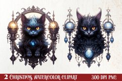 Mysterious Gothic Christmas Clipart Sublimation Product Image 1