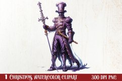 Mysterious Gothic Christmas Clipart Sublimation Product Image 1
