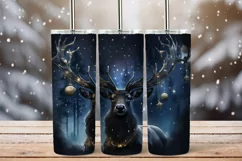 Gothic-Christmas-deer-tumbler-wrap
