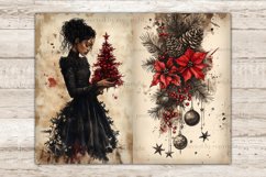 Gothic Christmas Junk Journal Kit, Xmas Scrapbook Paper, GlamArtZhanna, Winter Journal Cards, Holiday Ephemera, African American Junk Journal, Xmas Picture Collage, Creepy Christmas, Spooky Junk Journal Paper, Vintage Digital Collage Sheet