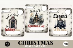 Gothic Christmas Money Card PNG | Christmas Printable Product Image 2