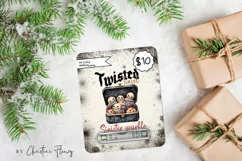 Gothic Christmas Money Card PNG | Christmas Printable Product Image 3