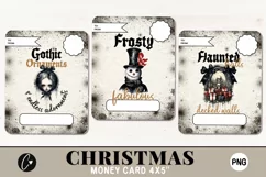 Gothic Christmas Money Card PNG | Christmas Printable Product Image 2