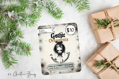 Gothic Christmas Money Card PNG | Christmas Printable Product Image 3