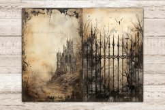 Gothic City Junk Journal Pages, Vintage Ephemera Bundle, GlamArtZhanna, Fireplace Journaling Pages, Architecture Journal Printable, Castle Junk Journal Paper, Watercolor Journal Pages, Digital Collage Sheet, Church Journal Card, Horror Junk Journal Page