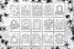 Gothic Romance Coloring Pages Bundle | Elegant Halloween Product Image 3