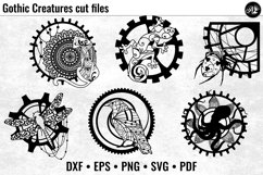 6 Gothic Creatures cut files Product Image 1