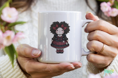 Gothic Doll Sublimation Clipart Product Image 3