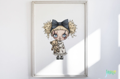 Gothic Doll Sublimation Clipart Product Image 5