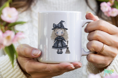Gothic Doll Sublimation Clipart Product Image 3