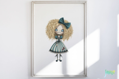 Gothic Doll Sublimation Clipart Product Image 5