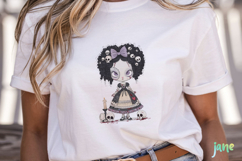 Gothic Doll Sublimation Clipart Product Image 2