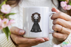 Gothic Doll Sublimation Clipart Product Image 3