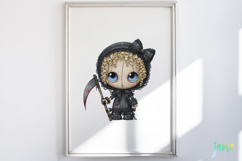 Gothic Doll Sublimation Clipart Product Image 5