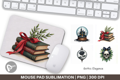 Gothic Elegance Christmas Mouse Pad Product Image 1