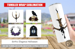 Tumbler Gothic Halloween Elegance Product Image 1