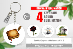 Keychain Gothic Halloween Elegance Product Image 1