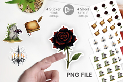 Gothic Halloween Elegance Sticker Product Image 1